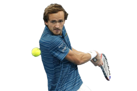 Daniil Medvedev Tennis Player Action PNG Image