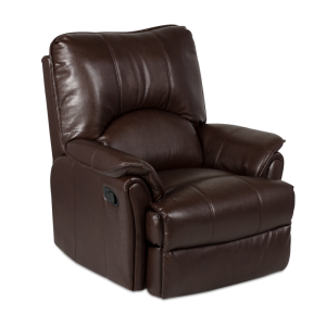 Comfortable Brown Leather Recliner Sofa Clipart