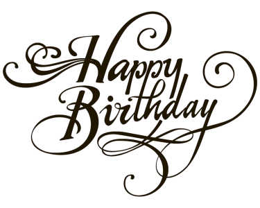 Birthday Text PNG – Festive & Stylish Transparent Lettering Download