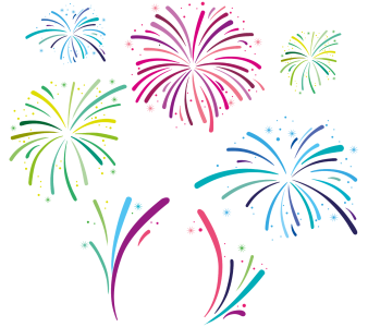 Cracker PNG – Colorful & Celebratory Transparent Fireworks Designs