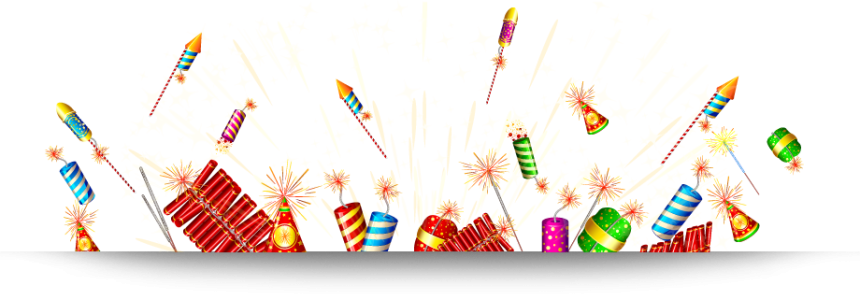 Cracker PNG – Colorful & Celebratory Transparent Fireworks Designs