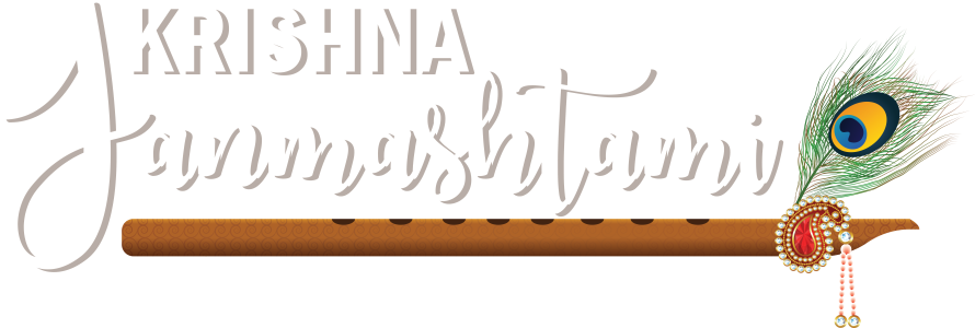 Krishna Janmashtami Text PNG – Transparent Festival Typography