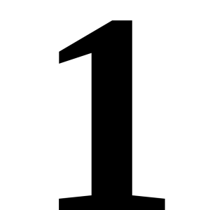 Number 1 PNG – High-Quality Transparent Background