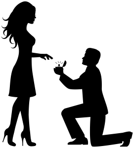 valentine day, couple, propose Silhouette PNG Image File Free Download – Clickpng