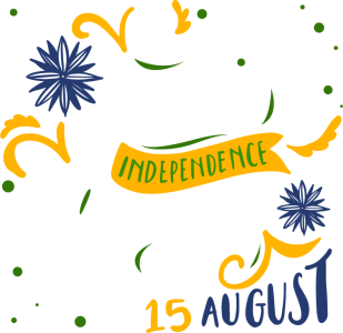 Happy Independence Day – Transparent PNG