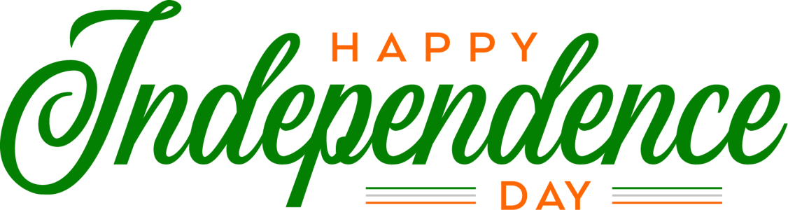 Happy Independence Day – Transparent PNG
