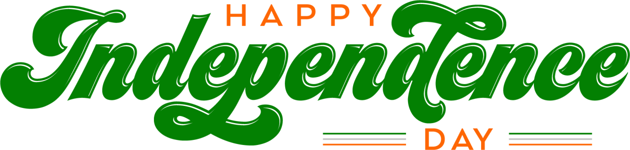 Happy Independence Day – Transparent PNG