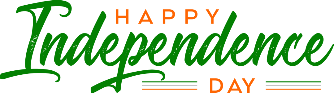 Happy Independence Day – Transparent PNG