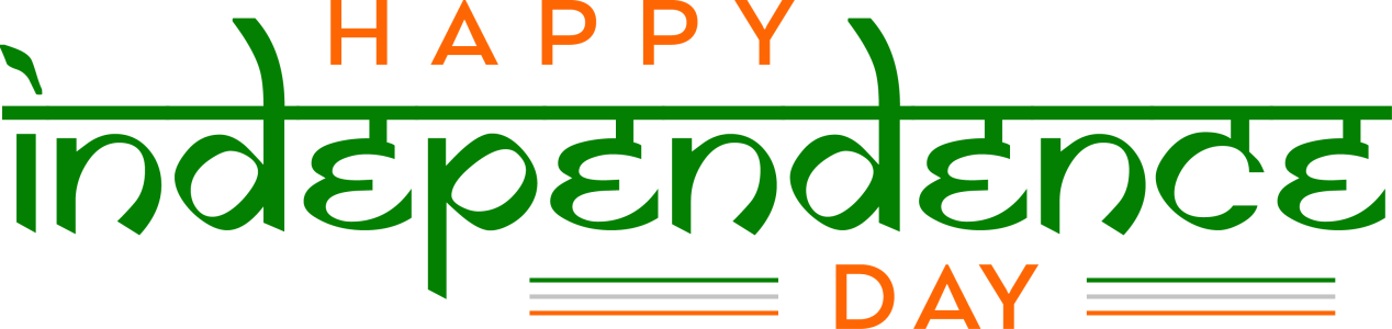 Happy Independence Day – Transparent PNG