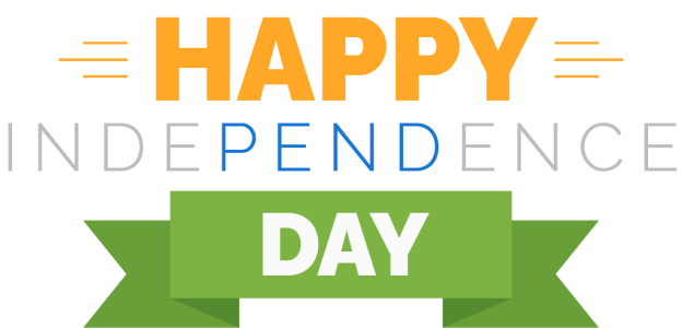 Happy Independence Day – Transparent PNG