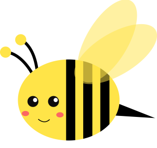 Bee PNG – Transparent Insect Illustration