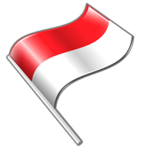 Indonesian Flag Clipart PNG – Red and White Banner Graphic
