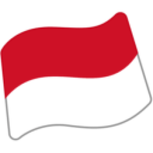 Indonesian Flag Clipart PNG – Red and White Banner Graphic