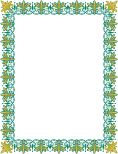 Bingkai Sertifikat PNG, Certificate Border PNG