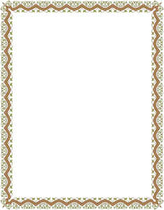 Bingkai Sertifikat PNG, Certificate Border PNG