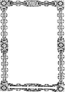 Bingkai Sertifikat PNG, Certificate Border PNG