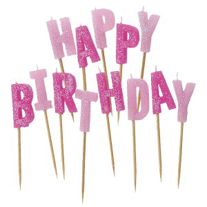 Colorful Birthday Candles PNG Free Download