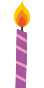 Colorful Birthday Candles PNG Free Download