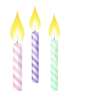 Colorful Birthday Candles PNG Free Download