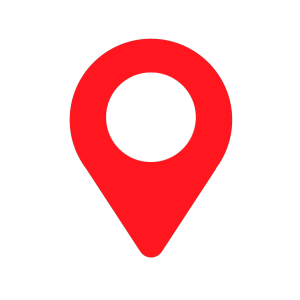 Red location Icon, map png
