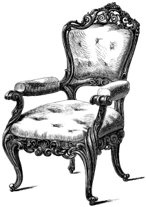 Modern Chair Illustration PNG Download