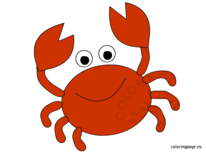Red Crab Cartoon Clipart PNG