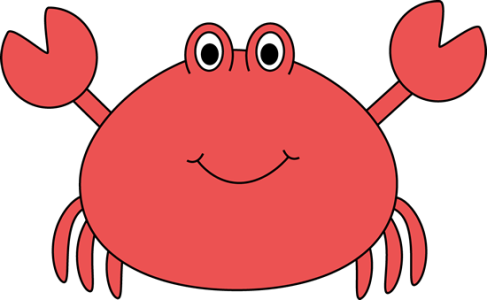 Red Crab Cartoon Clipart PNG